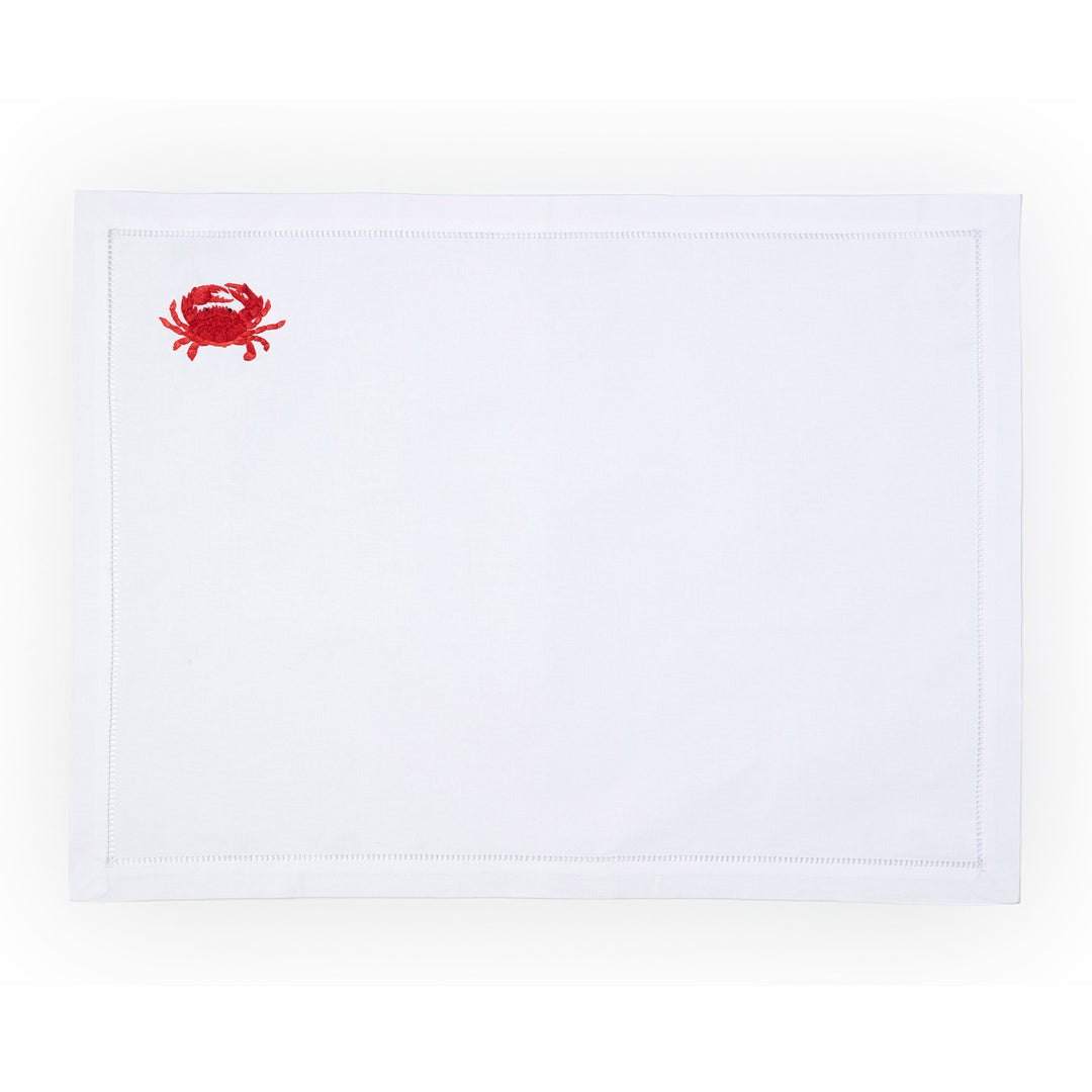 Crab Embroidered Placemat