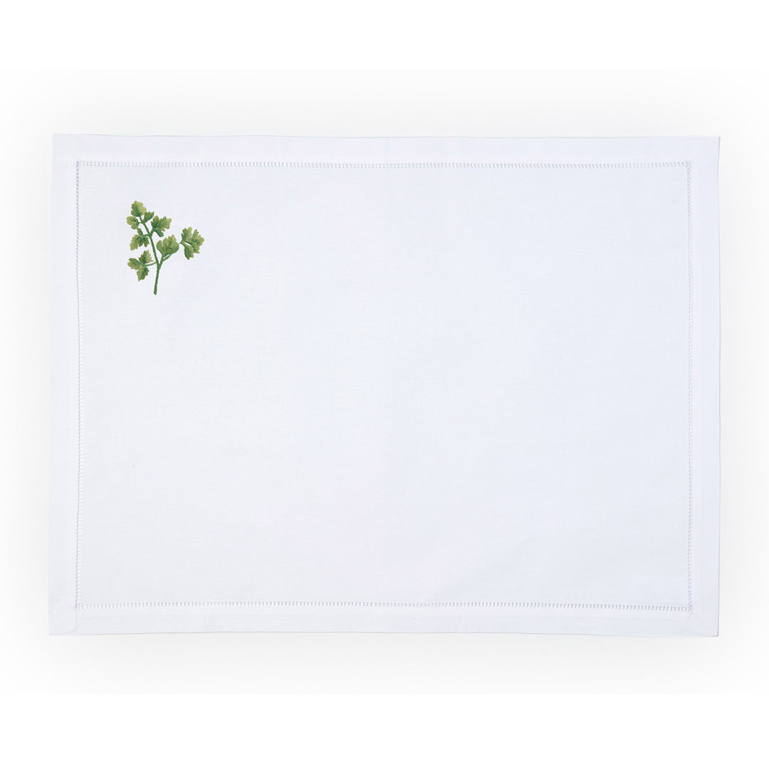 Parsley Embroidered Placemat