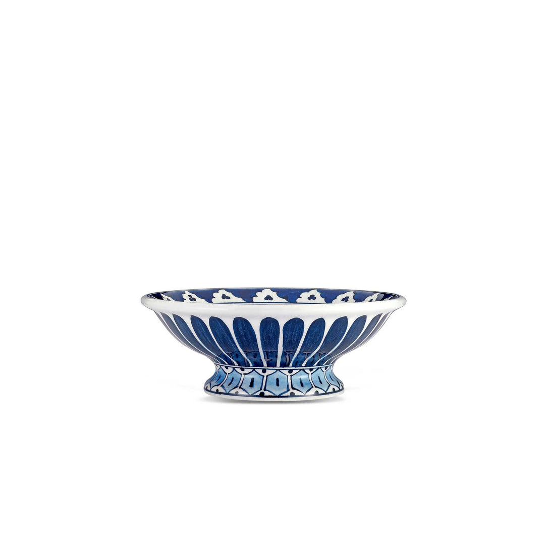 Iznik Tile Footed Bowl - Leaf