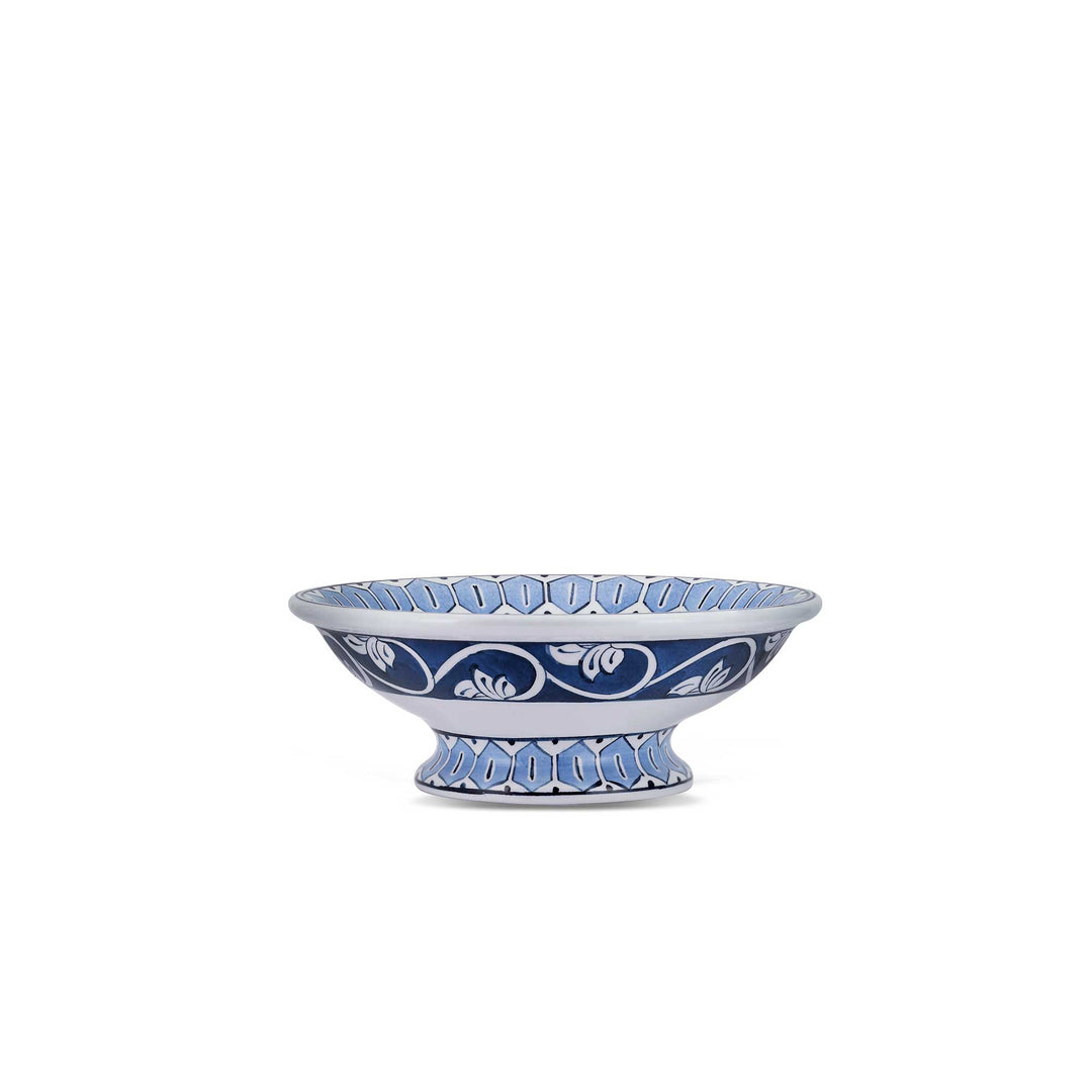 Iznik Tile Footed Bowl - Cloud