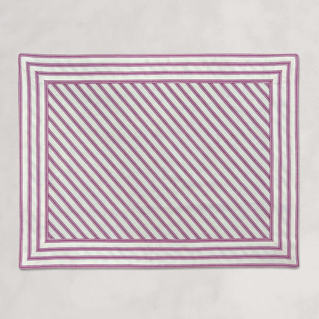 Striped Placemat - Fuchsia